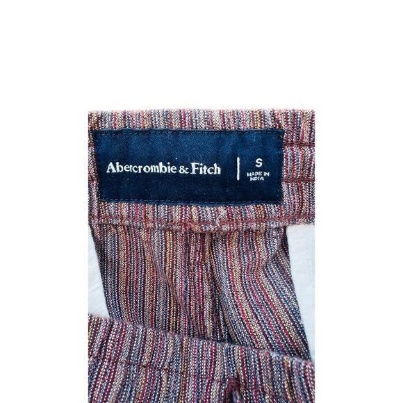 🌈 NEW Abercrombie & Fitch Striped Casual Shorts Size Small Y2K Cottagecore - Picture 4 of 4
